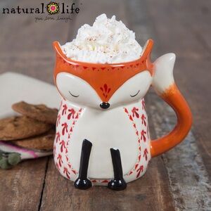Natural Life Folk Fox Ceramic Mug
